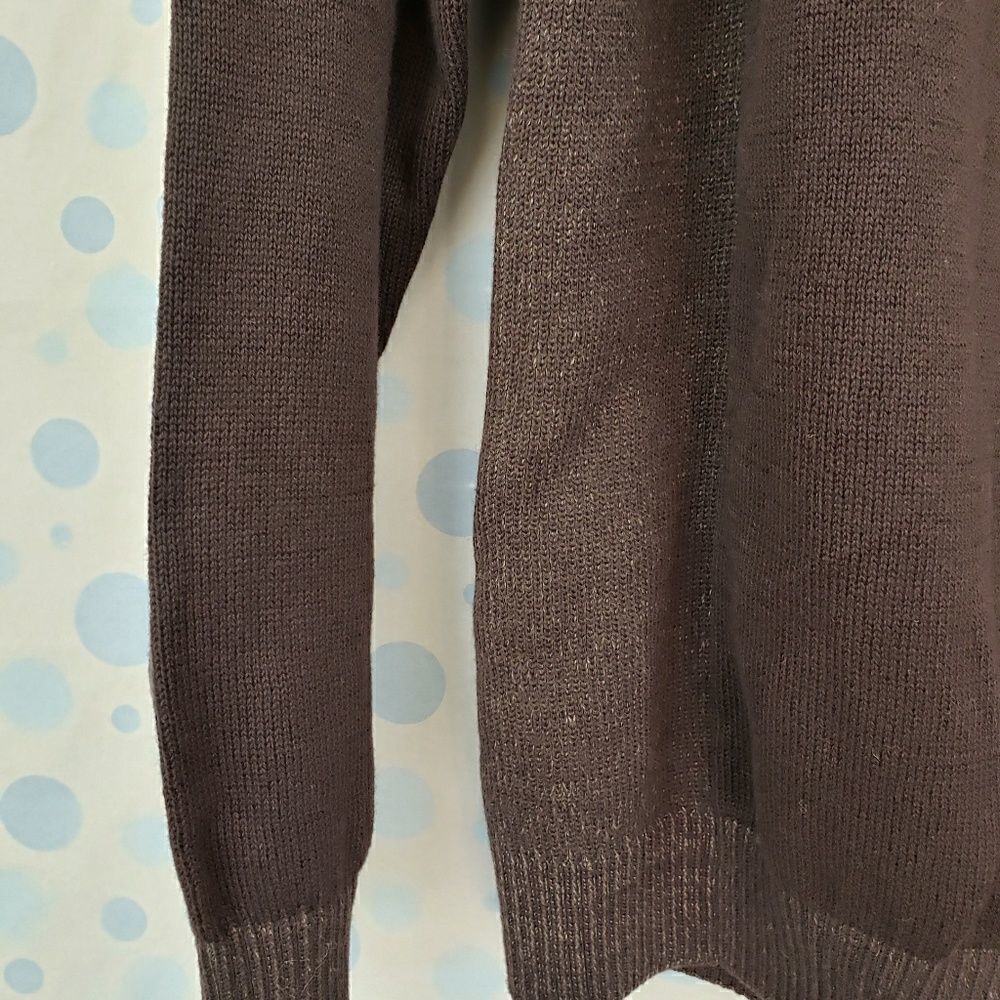 Dillards Roundtree & yorke 1/4 zip brown sweater - Picture 5 of 5